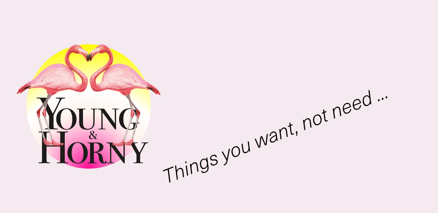Young & Horny — Things you want, not need